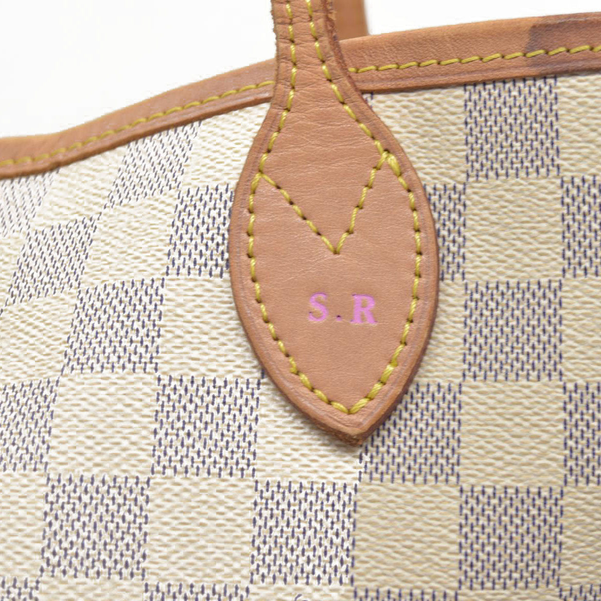 $2200 Louis Vuttion Damier Azur Neverfull GM SD4169 Rose Ballerine