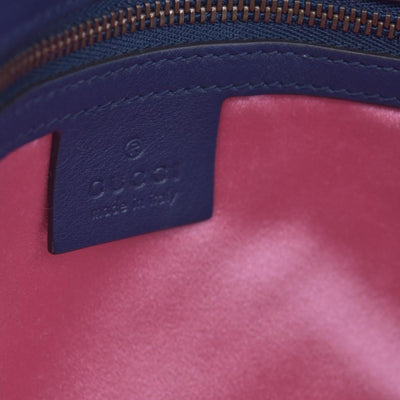 $2850 Gucci Velvet Matelasse Small GG Marmont Shoulder Bag Cobalt Blue CONSIGNMENT
