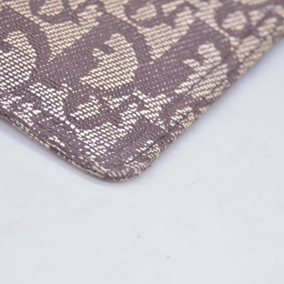 $350 Christian Dior Diorissimo Trotter Canvas Wristlet Brown Beige CONSIGNMENT