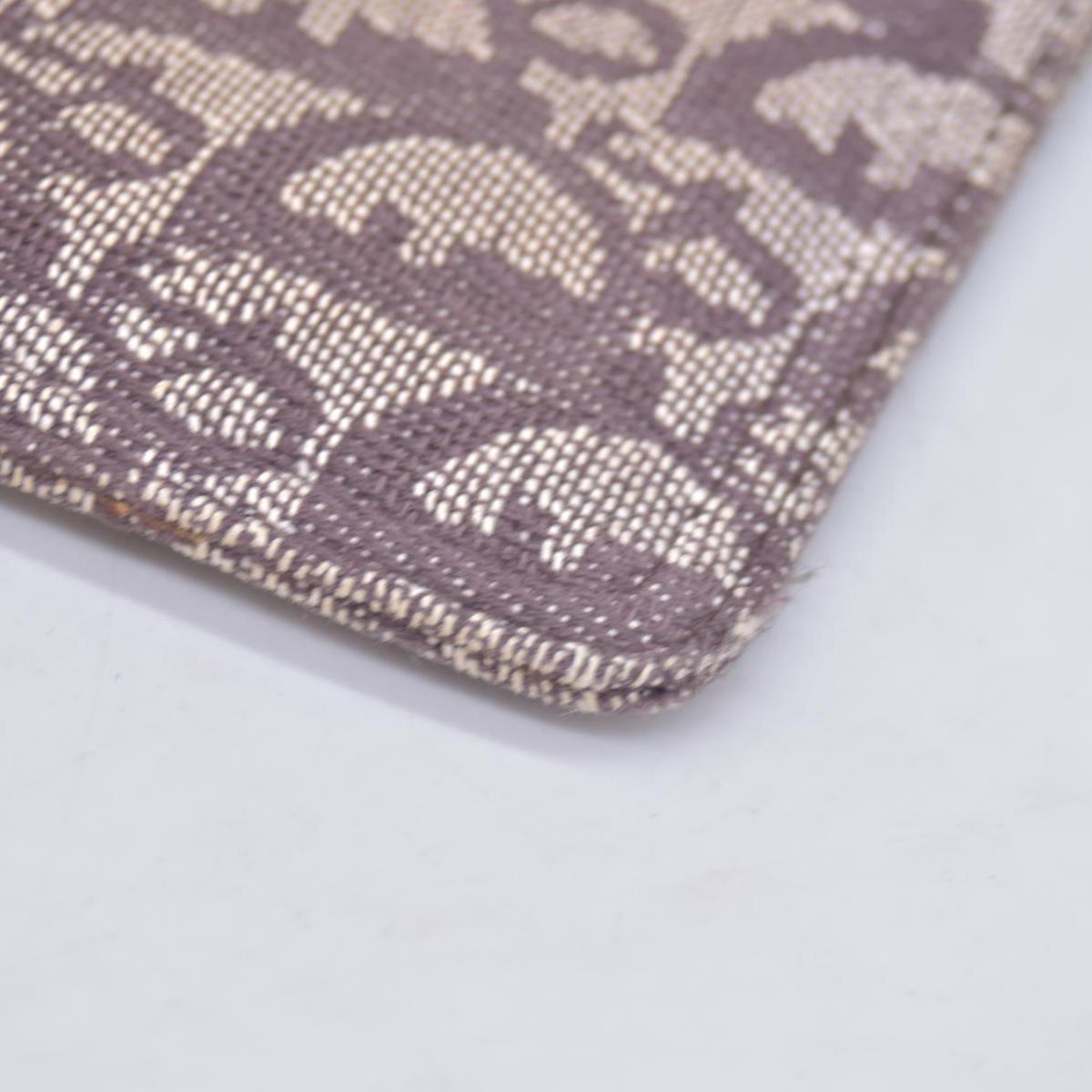 $350 Christian Dior Diorissimo Trotter Canvas Wristlet Brown Beige CONSIGNMENT