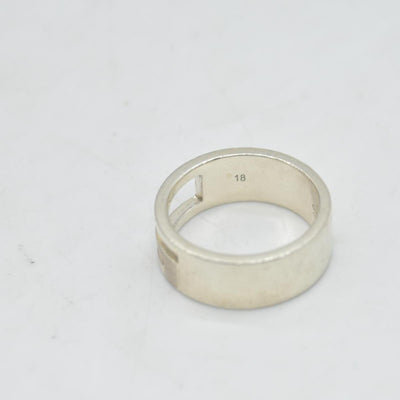 Gucci Sterling Silver G Cutout Ring 18 CONSIGNMENT