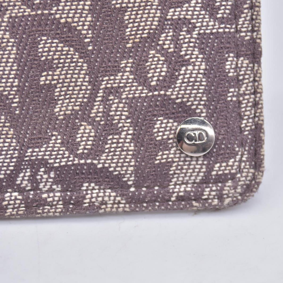 $350 Christian Dior Diorissimo Trotter Canvas Wristlet Brown Beige CONSIGNMENT