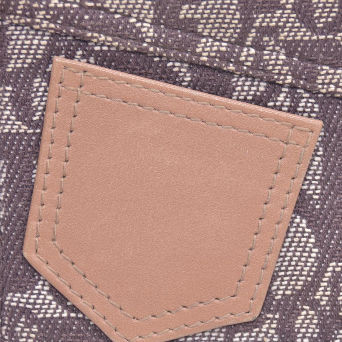 $350 Christian Dior Diorissimo Trotter Canvas Wristlet Brown Beige CONSIGNMENT