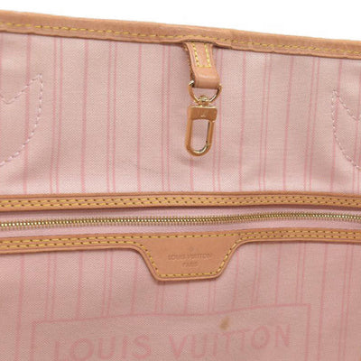 $2200 Louis Vuttion Damier Azur Neverfull GM SD4169 Rose Ballerine