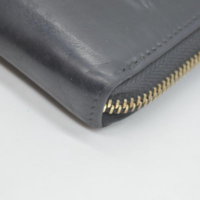 $840 BVLGARI ‘S.BULGARI’ ZIP AROUND WALLET BLACK CONSIGNMENT