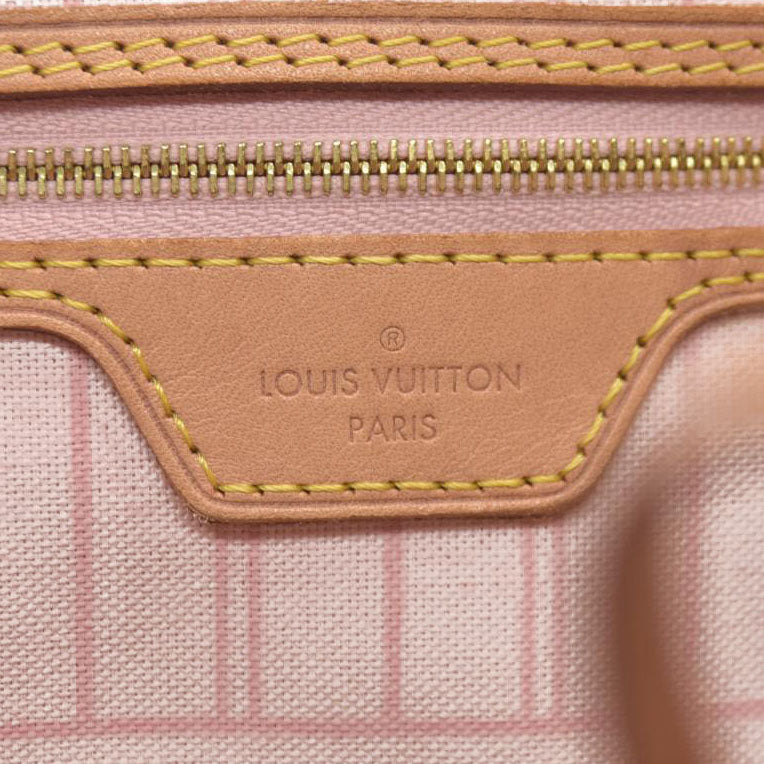 $2200 Louis Vuttion Damier Azur Neverfull GM SD4169 Rose Ballerine