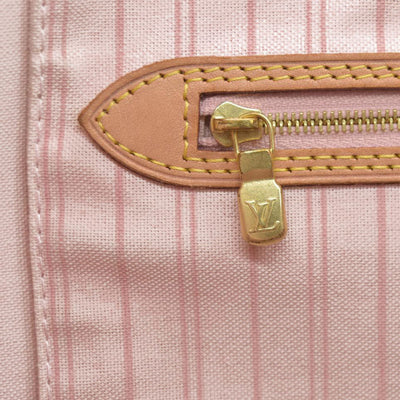 $2200 Louis Vuttion Damier Azur Neverfull GM SD4169 Rose Ballerine