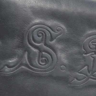 $840 BVLGARI ‘S.BULGARI’ ZIP AROUND WALLET BLACK CONSIGNMENT