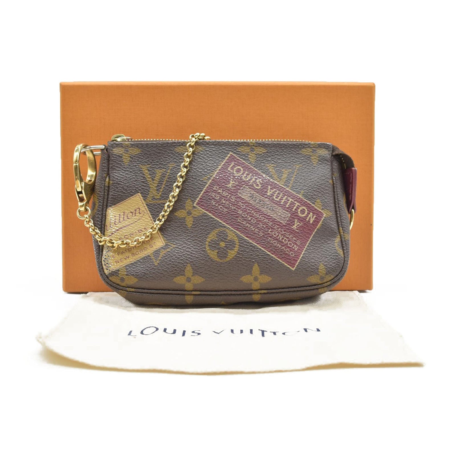 $845 Louis Vuitton Monogram Trunks and Bags Mini Pochette CONSIGNMENT