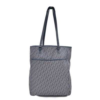 $1800 Dior oblique Jacquard Tote Bag Blue CONSIGNMENT