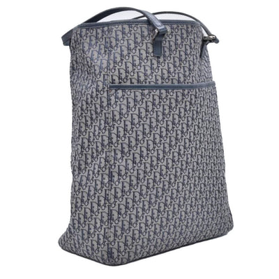 $1800 Dior oblique Jacquard Tote Bag Blue CONSIGNMENT