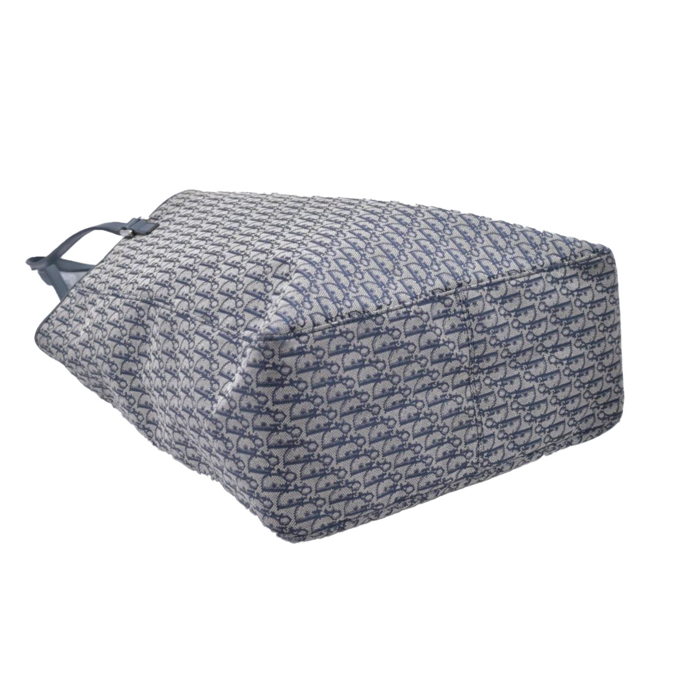 $1800 Dior oblique Jacquard Tote Bag Blue CONSIGNMENT