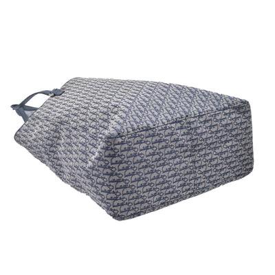 $1800 Dior oblique Jacquard Tote Bag Blue CONSIGNMENT