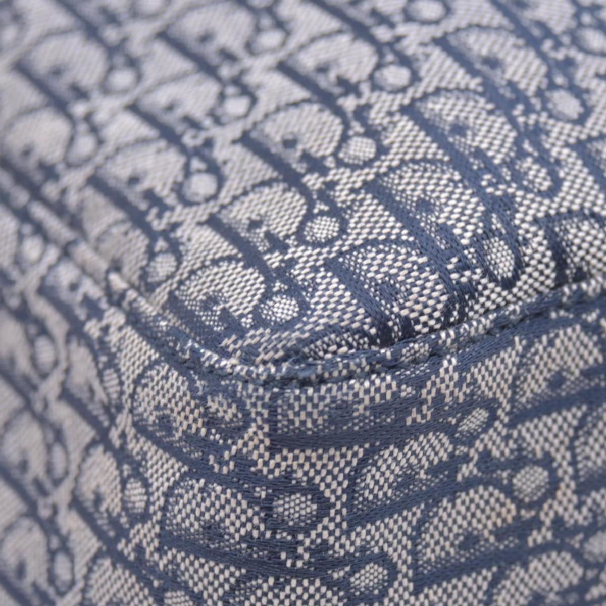 $1800 Dior oblique Jacquard Tote Bag Blue CONSIGNMENT