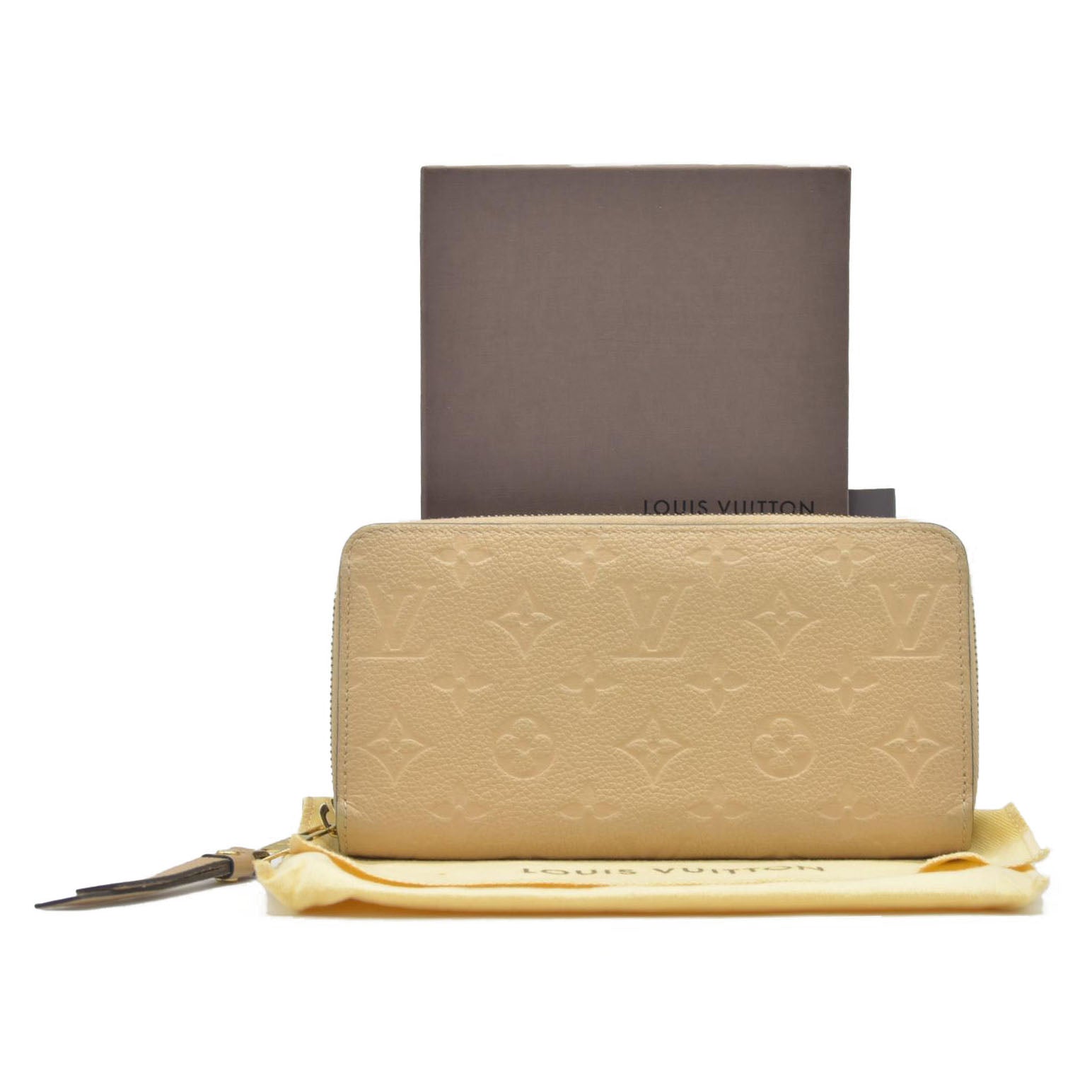$1170 2015 Louis Vuitton Empreinte Clemence Wallet Dune  CONSIGNMENT SP2145