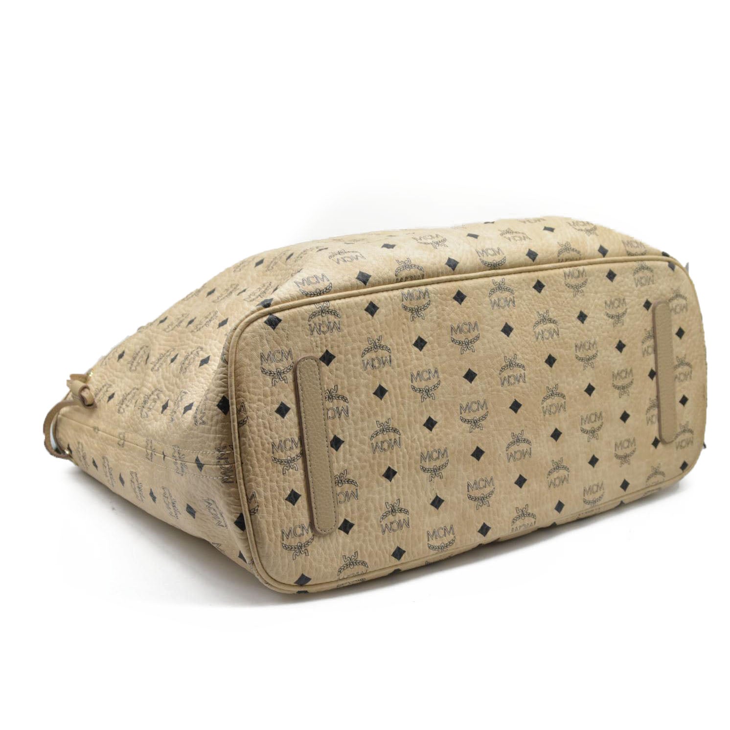 $830 MCM Tote Beige Large Liz Reversible Tote