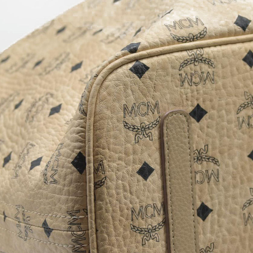 $830 MCM Tote Beige Large Liz Reversible Tote