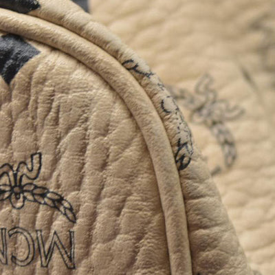 $830 MCM Tote Beige Large Liz Reversible Tote