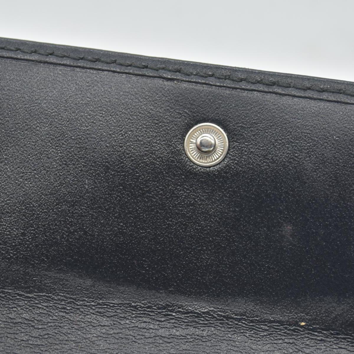 BVLGARI Weekend Gray PVC Black Leather 6 Pics Key Cases CONSIGNMENT