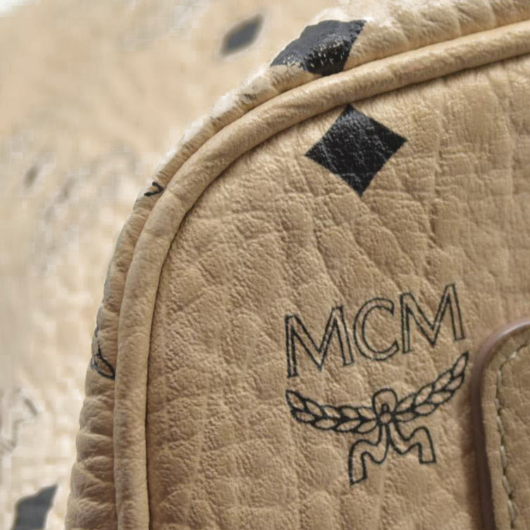 $830 MCM Tote Beige Large Liz Reversible Tote