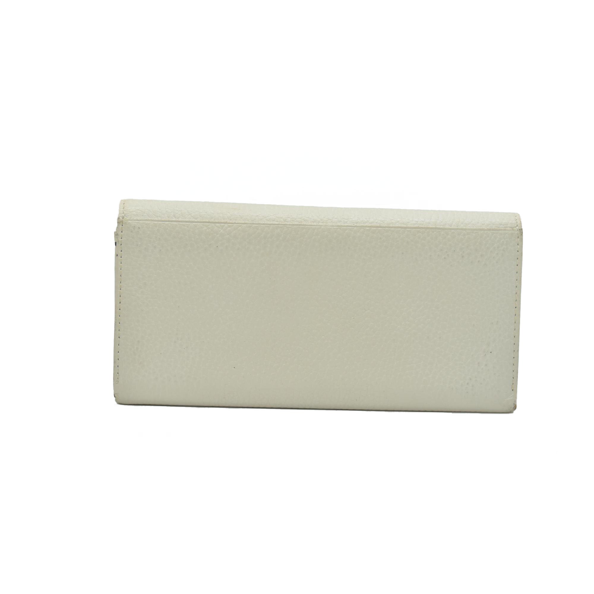 $720 BURBERRY Leather Long Bifold Wallet Purse Beige CONSIGNMENT