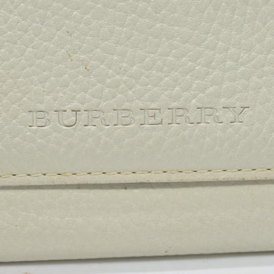 $720 BURBERRY Leather Long Bifold Wallet Purse Beige CONSIGNMENT