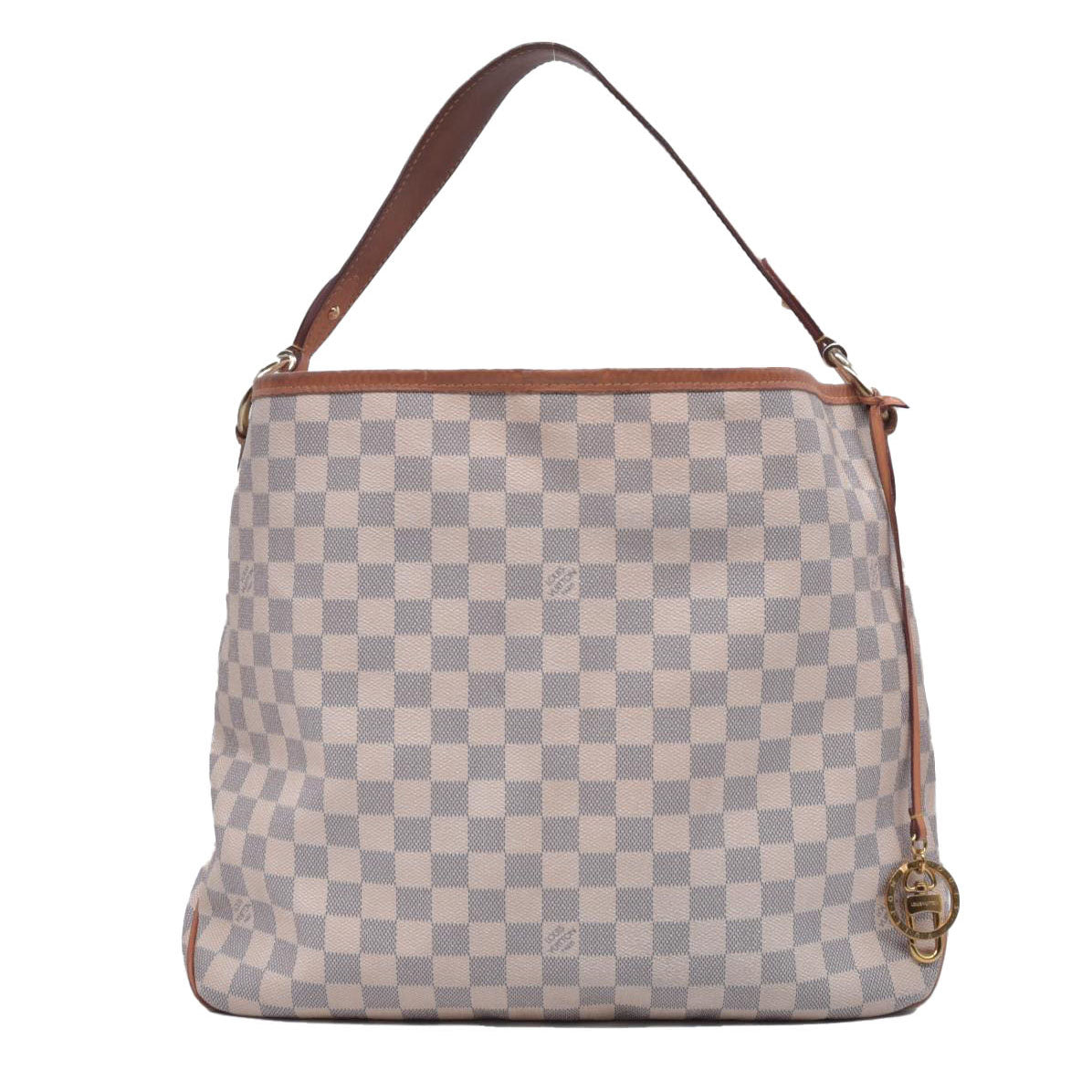 $1440 2016 Louis Vuitton Damier Azur Delightful MM Rose Ballerine SD1196