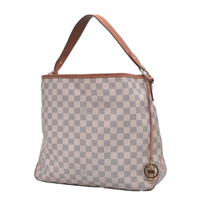 $1440 2016 Louis Vuitton Damier Azur Delightful MM Rose Ballerine SD1196