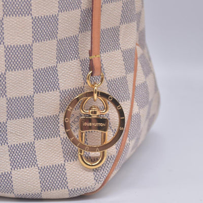 $1440 2016 Louis Vuitton Damier Azur Delightful MM Rose Ballerine SD1196