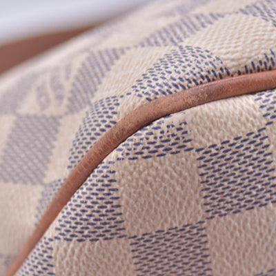 $1440 2016 Louis Vuitton Damier Azur Delightful MM Rose Ballerine SD1196