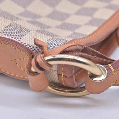 $1440 2016 Louis Vuitton Damier Azur Delightful MM Rose Ballerine SD1196