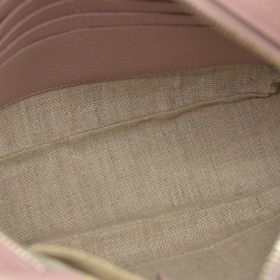 $1290 Gucci Monogram Mini Bree Messenger Bag Beige Soft Pink