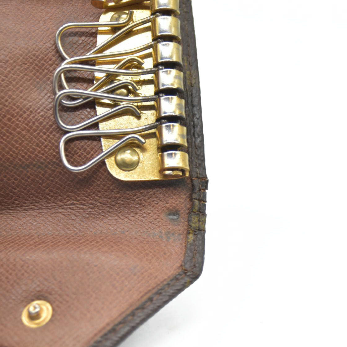 AUCTION $345 Louis Vuitton Monogram Multicles 6 Ring Key Case Brown/2BH2048