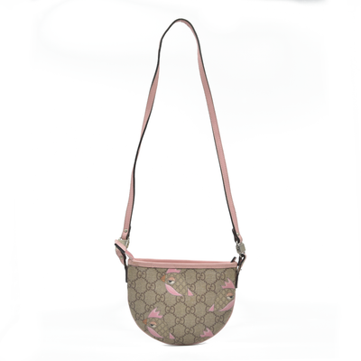 $810 Gucci Children's Zoo Shoulder Bag Printed GG Coated Canvas