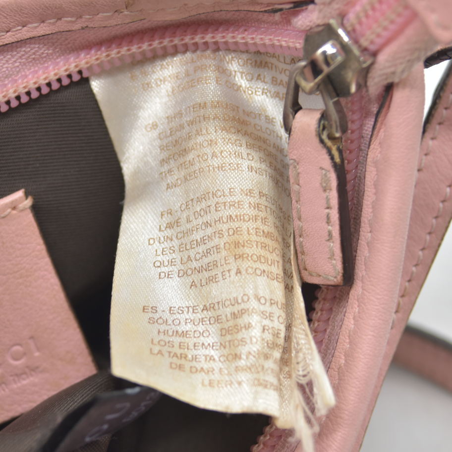 $810 Gucci Children's Zoo Shoulder Bag Printed GG Coated Canvas