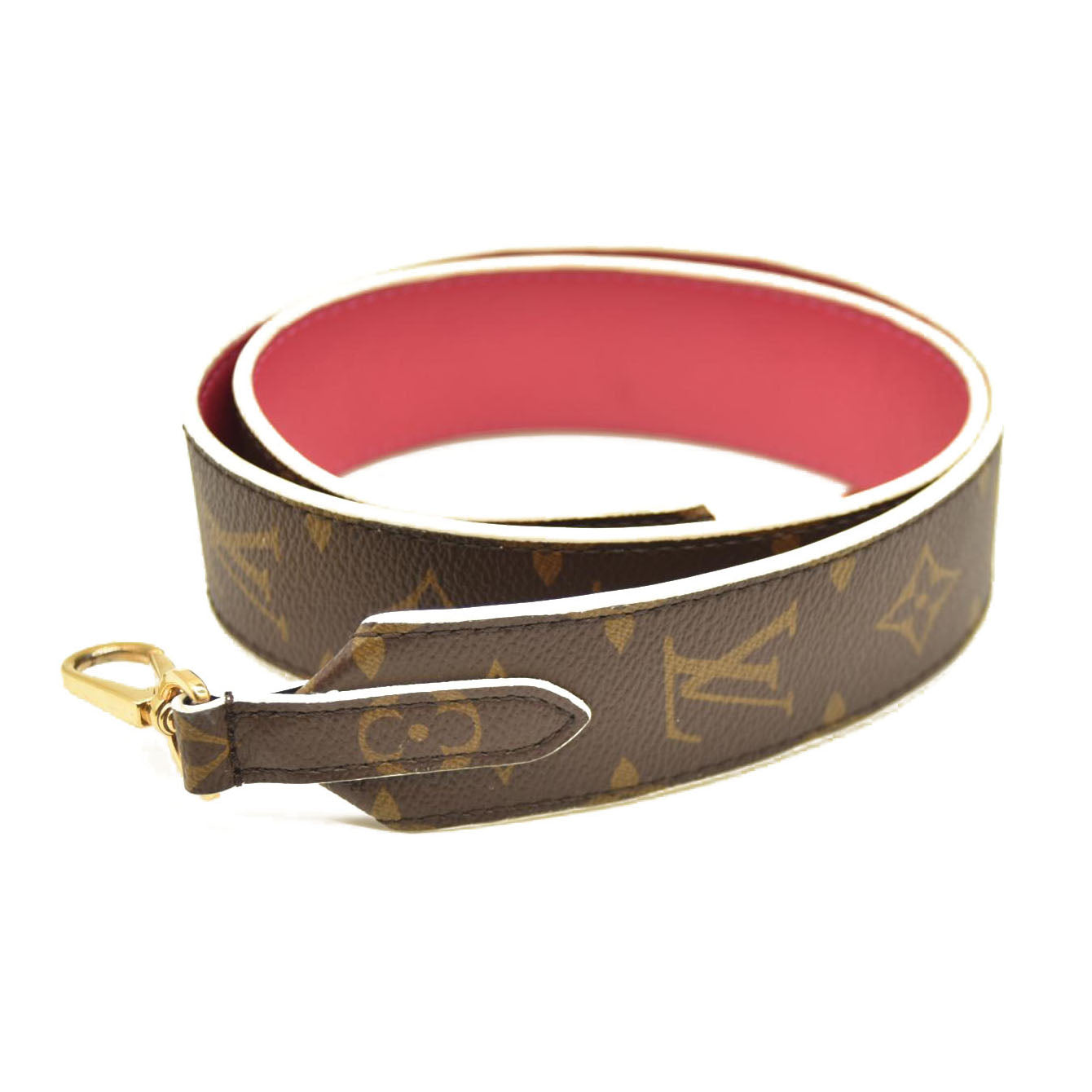 Louis Vuitton  Monogram Bandouliere Shoulder Strap Hot Pink