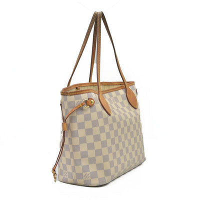 $2090 2014 Louis Vuitton Damier Azur Neverfull PM Tote Bag Handbag AR3164
