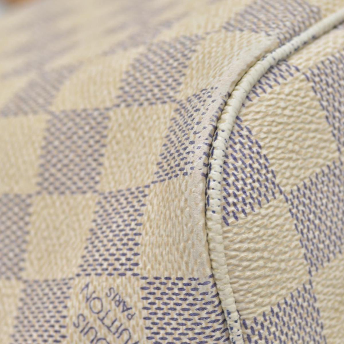 $2090 2014 Louis Vuitton Damier Azur Neverfull PM Tote Bag Handbag AR3164