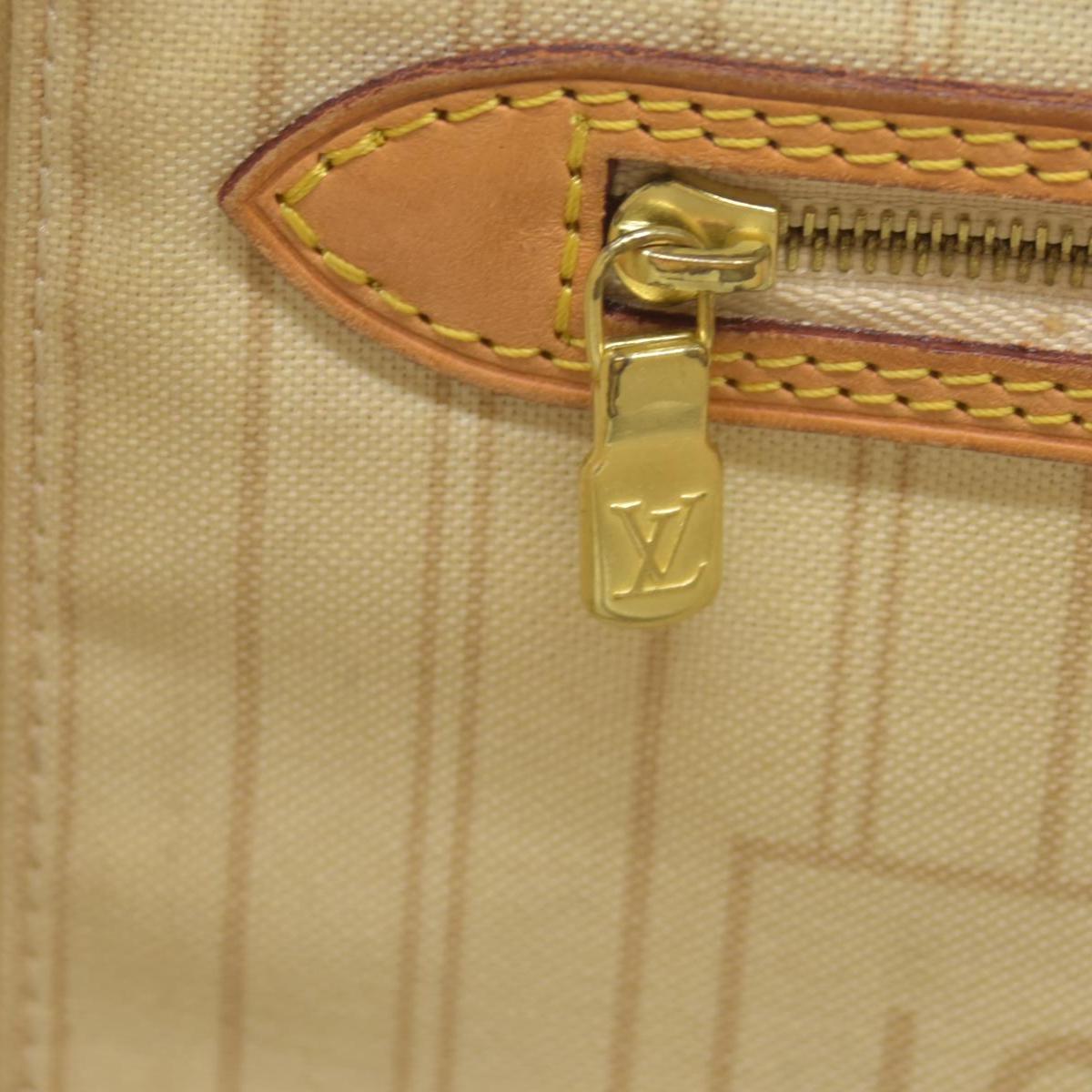 $2090 2014 Louis Vuitton Damier Azur Neverfull PM Tote Bag Handbag AR3164