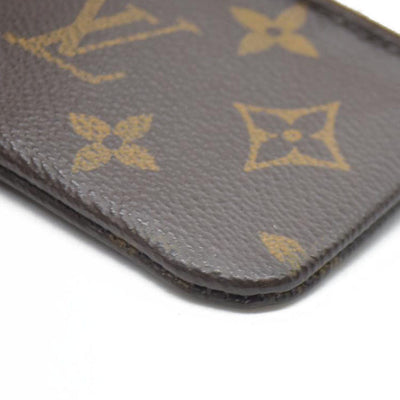 AUCTION $345 Louis Vuitton Monogram Pochette Cles Wallet Coin Purse Brown CT4047