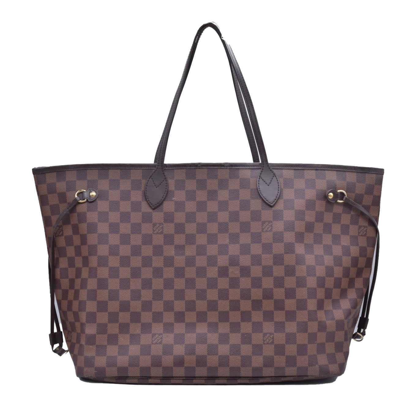 $2310 2017 Louis Vuitton Damier Ebene Neverfull GM with Pouch SD2137