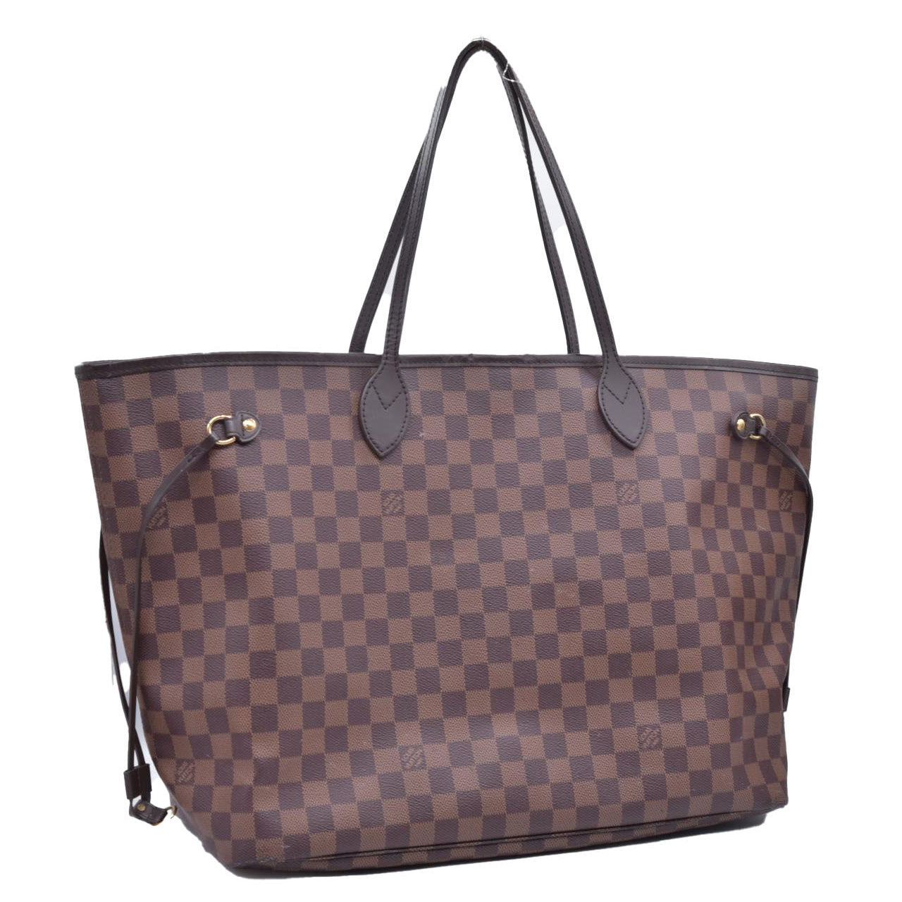 $2310 2017 Louis Vuitton Damier Ebene Neverfull GM with Pouch SD2137