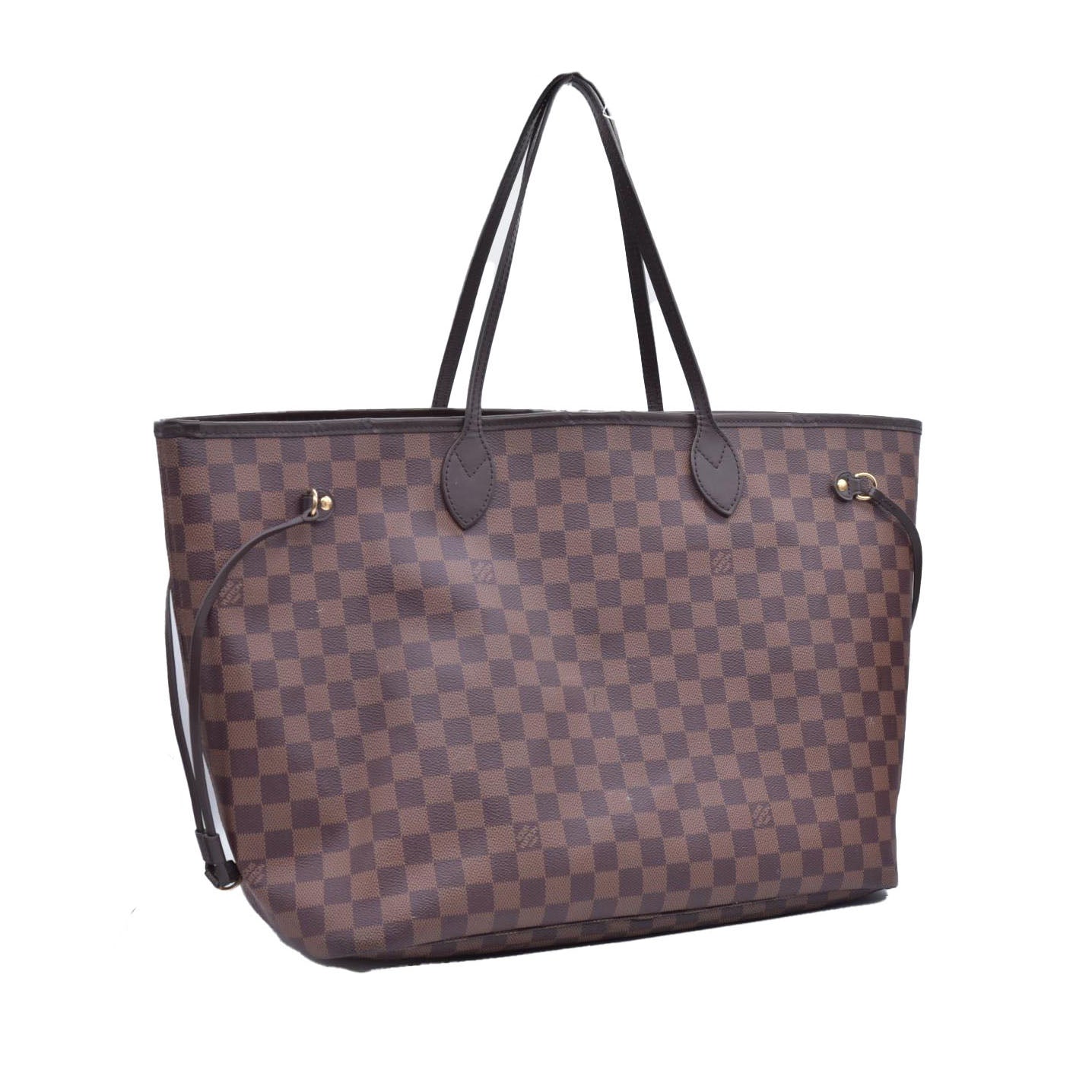 $2310 2017 Louis Vuitton Damier Ebene Neverfull GM with Pouch SD2137