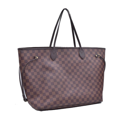$2310 2017 Louis Vuitton Damier Ebene Neverfull GM with Pouch SD2137