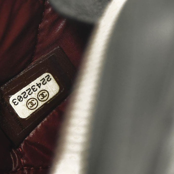 CHANEL Caviar Quilted Small Curvy Pouch Cosmetic Case Black