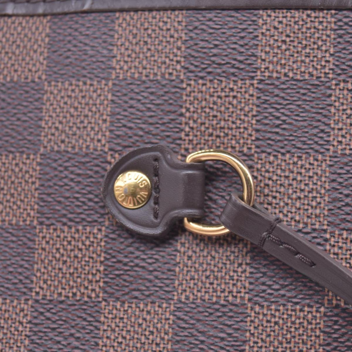 $2310 2017 Louis Vuitton Damier Ebene Neverfull GM with Pouch SD2137