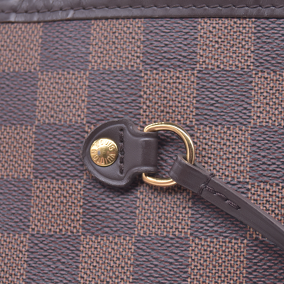 $2310 Louis Vuitton Damier Ebene Neverfull GM with Pouch RFID
