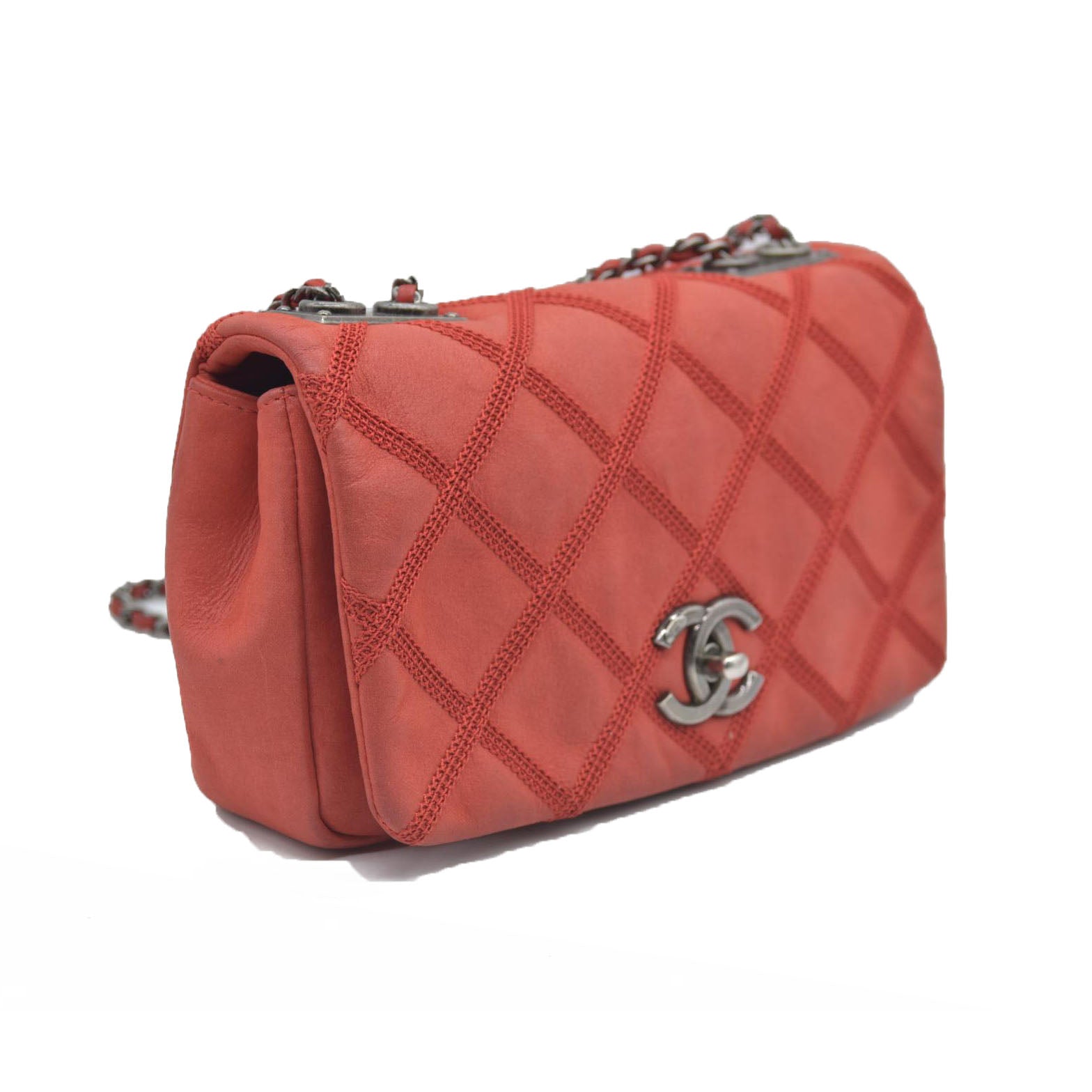 $3700 Chanel Small Diamond Stitch Flap Bag 2013