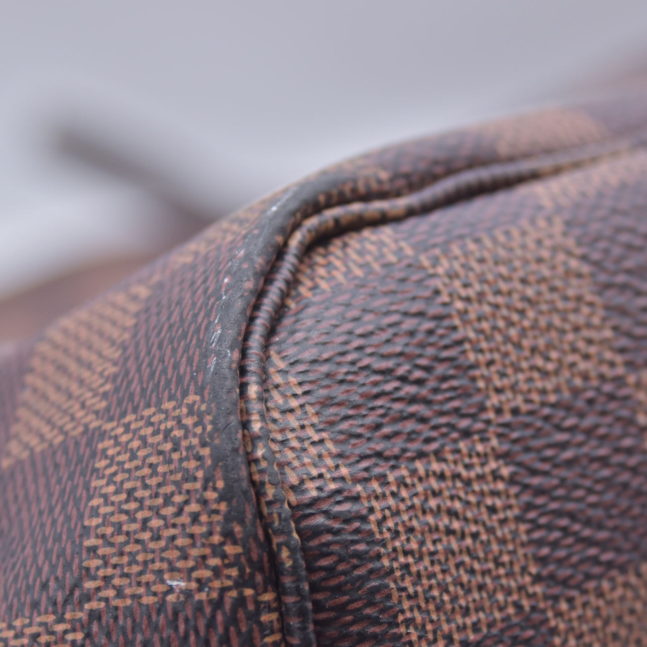 $2310 Louis Vuitton Damier Ebene Neverfull GM with Pouch RFID