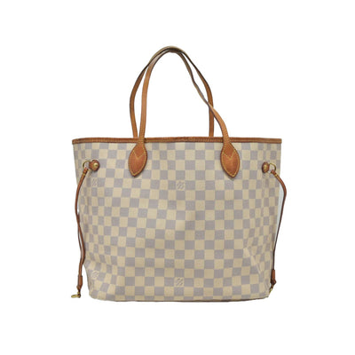 $2170 Louis Vuitton Damier Azur Neverfull MM AR0115